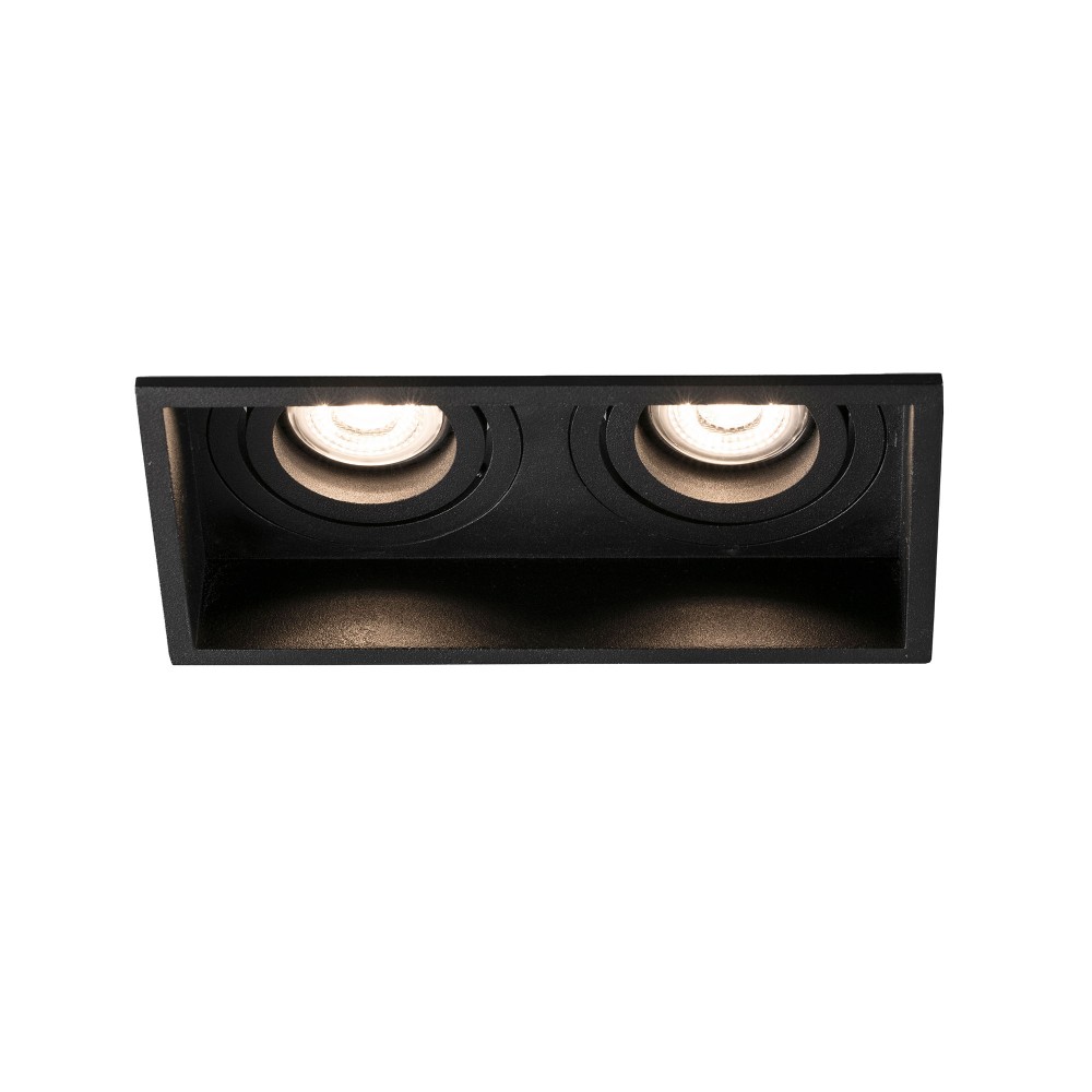 Faro, Faro Hyde Negro Cuadrado Orientable 2L Gu10 40127