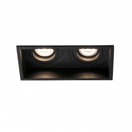 Faro Hyde Negro Cuadrado Orientable 2L Gu10 40127