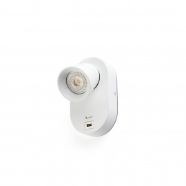 Faro Corb Aplique Blanco Gu10 Usb 40135