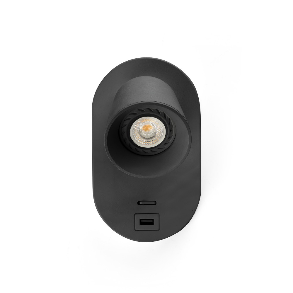 Faro, Faro Corb Usb C Aplique Negro 40136N
