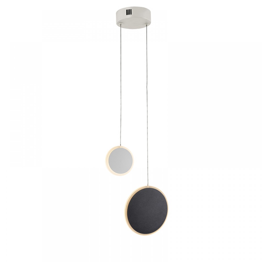 Schuller, Lampara Duo 2 Luces Blanco-Negro 403515