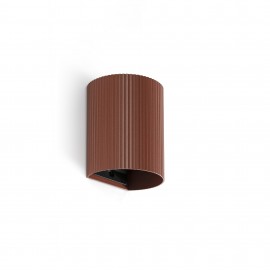 Faro Sole Aplique Redondo Terracotta Estriado 40529