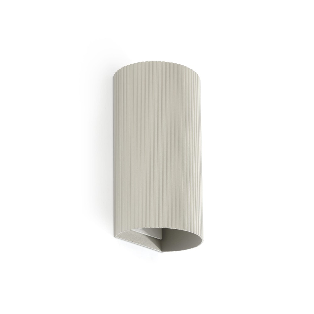 Faro, Faro Sole 2L Aplique Redondo Gris Estriado 40544