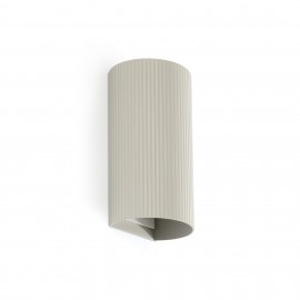 Faro Sole 2L Aplique Redondo Gris Estriado 40544