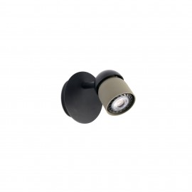 Faro Coco Aplique Negro - Verde Oliva 1Xgu10 40662
