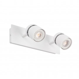 Faro Coco Aplique Blanco 2Xgu10 40664