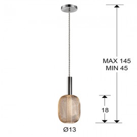 Schuller, Lampara 1L Micron Cromo-Oro 413503