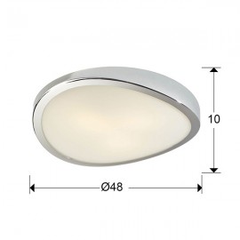 Schuller, Plafon Led Leda Cromo 3 E27 10W 429126