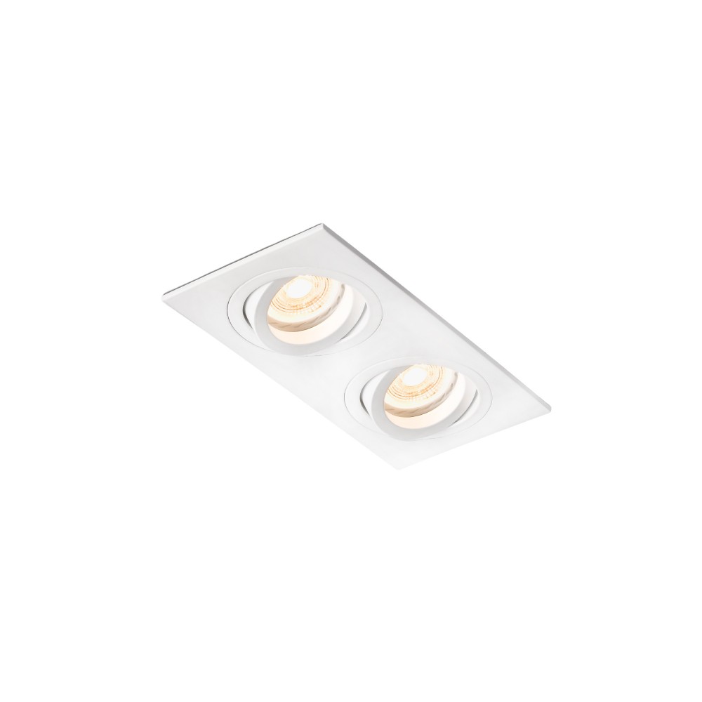 Faro, Faro Radon-2 Empotrableorient Cuad Blanco 2Xgu10-Mr16-L 43397