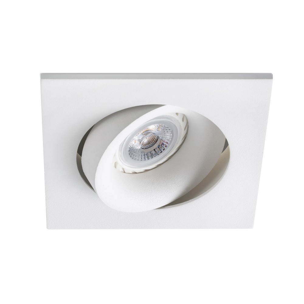 Faro, Faro Argon Empotrable Cuadrado Blanco Gu10-Mr16-Led 43402