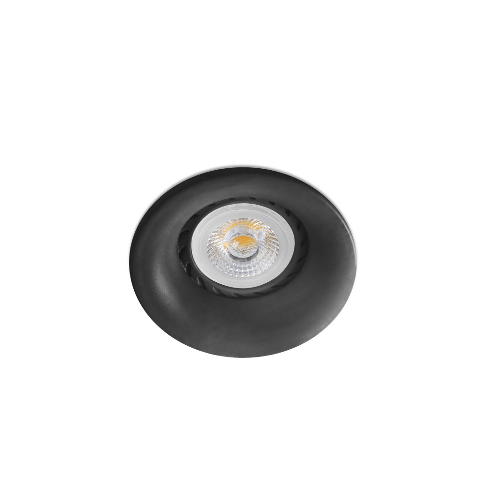 Faro, Faro Neon Empotrable Redondo Negro 1Xgu10-Mr16-Led 43409