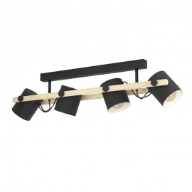 Eglo Lampara Hornwood Negro 43558