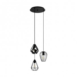 Eglo, Eglo Lampara Distaff Negro 43582