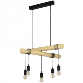 Eglo, Eglo Lampara Townshend Negro 43629