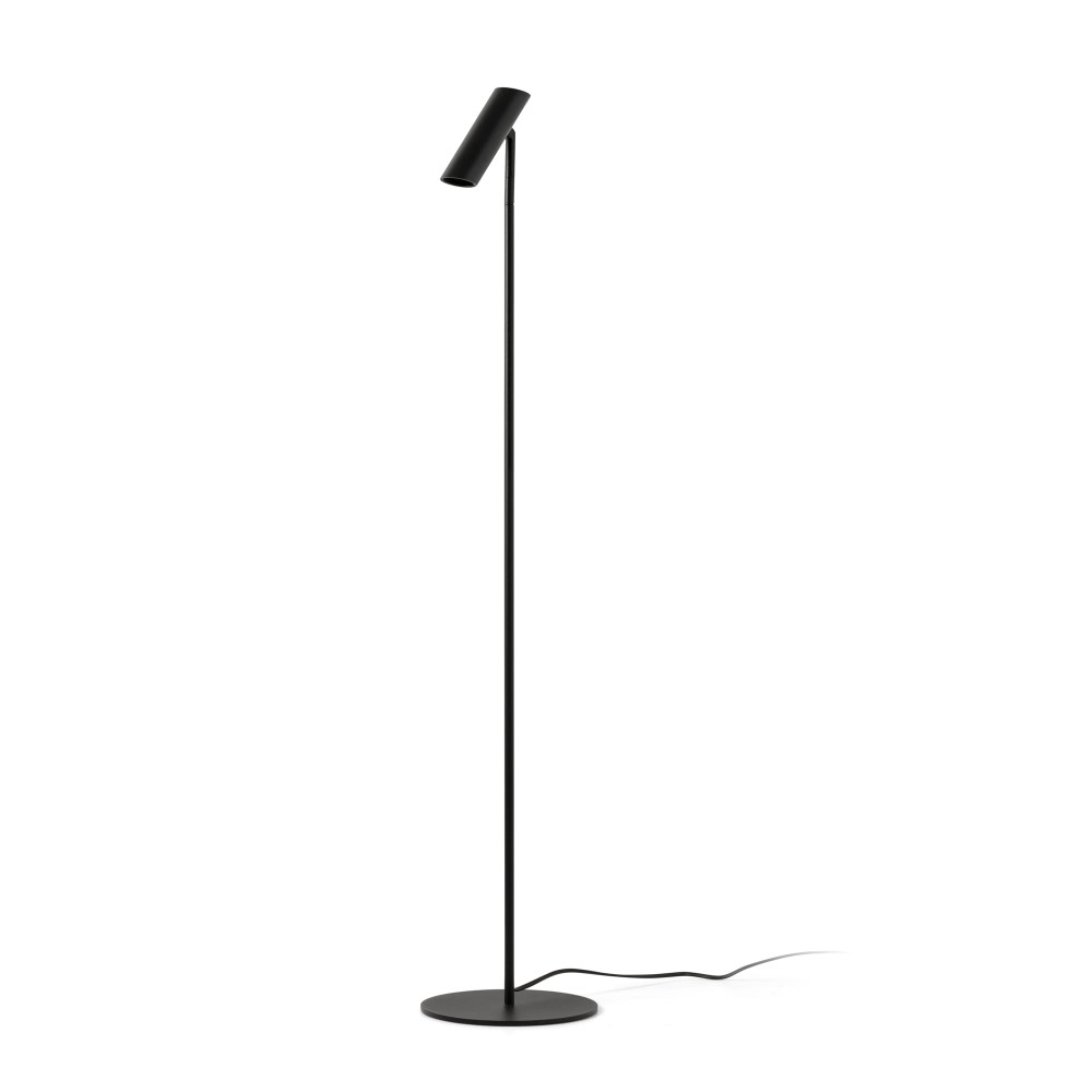 Faro, Faro Leo Lampara De Pie Negro 43799