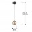 Lampara Dark 1 Luz 12d negro-laton 439428