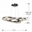 Lampara Led Anisia Cromo Figura Enlazadas 447510