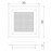 Mantra Plafon Cuadrado CRYSTAL LED 36 Cm - 4000K 4581