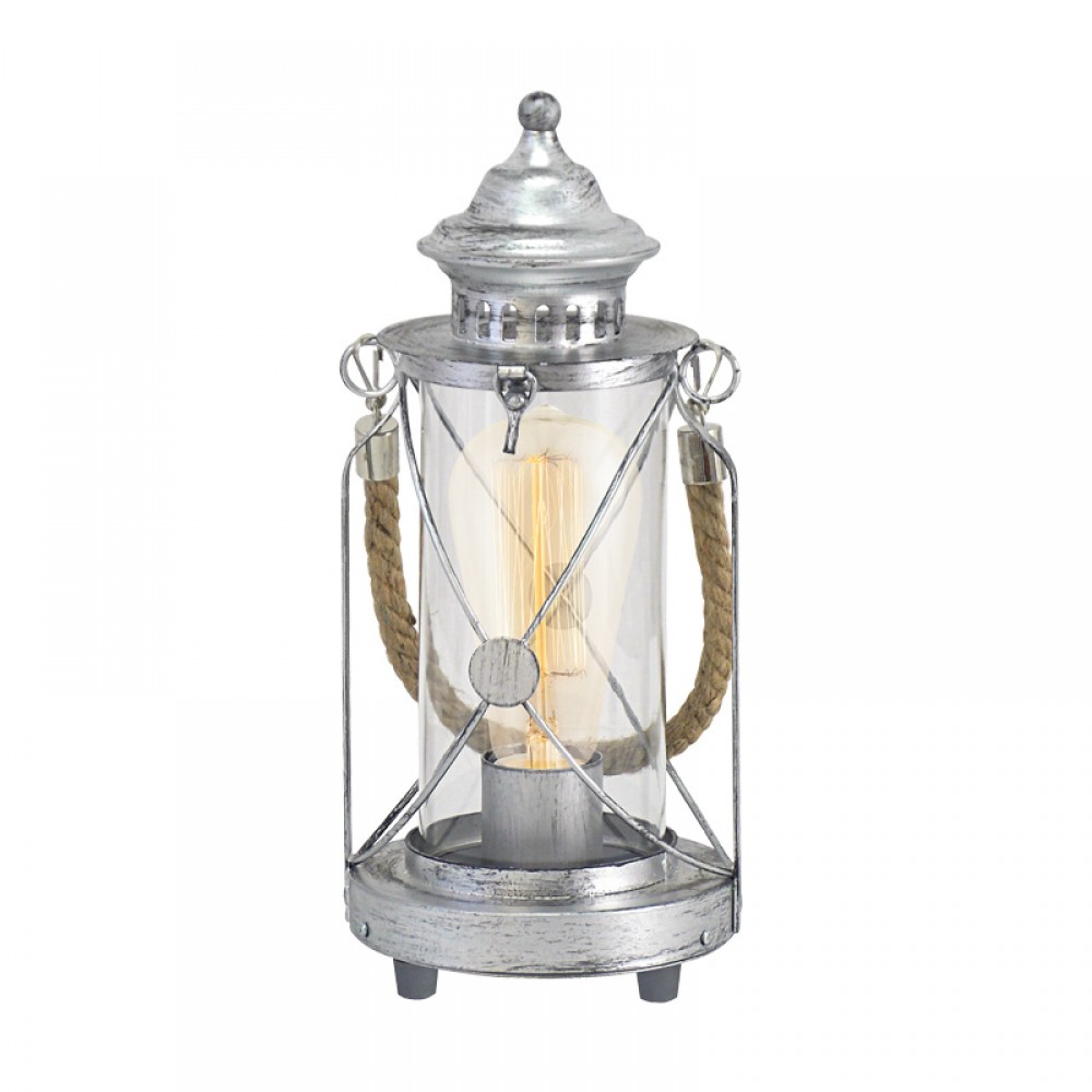 Eglo, Eglo Sobremesa Vintage Bradford Plata 49284