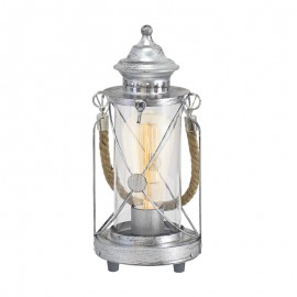 Eglo Sobremesa Vintage Bradford Plata 49284