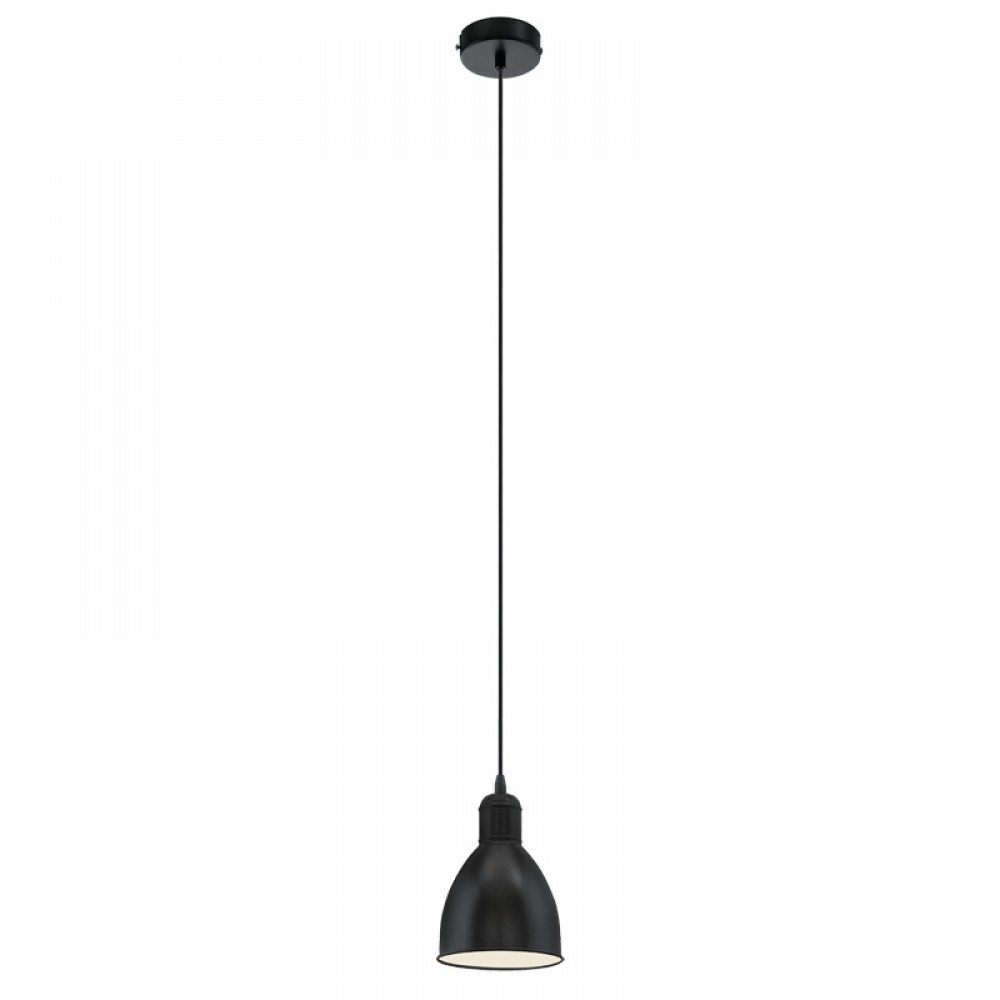 Eglo, Eglo Colgante Vintage Priddy Negro 49464