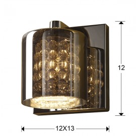 Schuller, Aplique Led Denise Cromo Cristal Espejado 494745