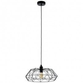 Eglo Colgante Vintage Carlton 2 Negro 49487