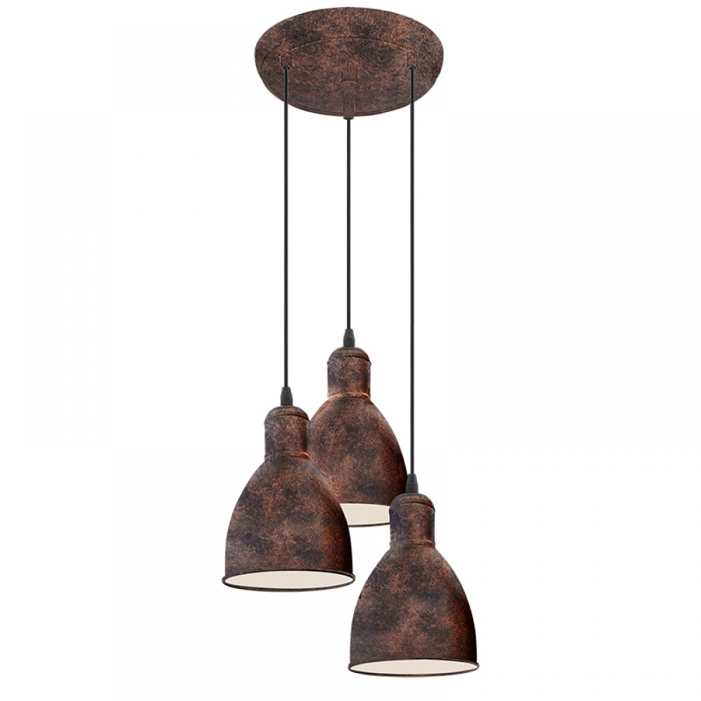 Eglo, Eglo Lampara Vintage Priddy 1 Cobre Viejo 49493