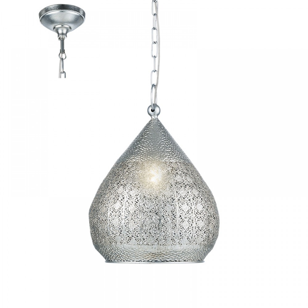 Eglo, Eglo Colgante Vintage Melilla Plata 49716