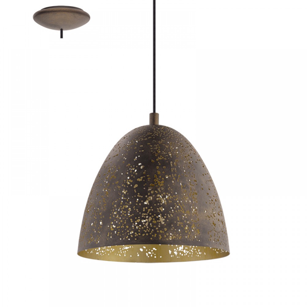 Eglo, Eglo Colgante Vintage Safi Marron 49814