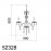 MDC - Lampara Diamond 5X40W Cromo-áMbar-Acril 5-2328-30-90