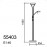 MDC - Pie Halogeno Diva R7S G9 Marron Oxido 5-5403-75-25