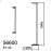 MDC - Pie Halogeno Sliva Single R7S Cromo 5-6600-30-25