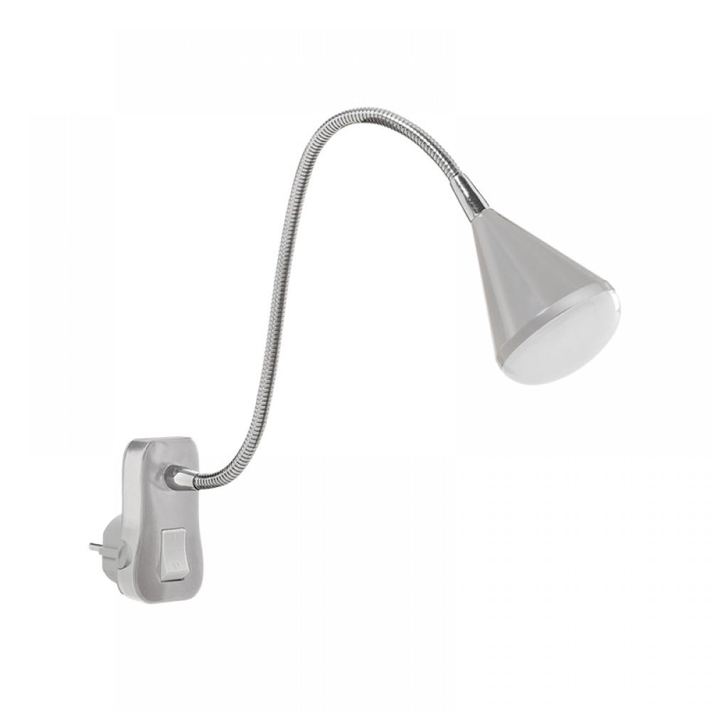 MDC iluminacion, MDC - Enchufe Flexo Globe Led 2,4W Plata 5-6924-32-01