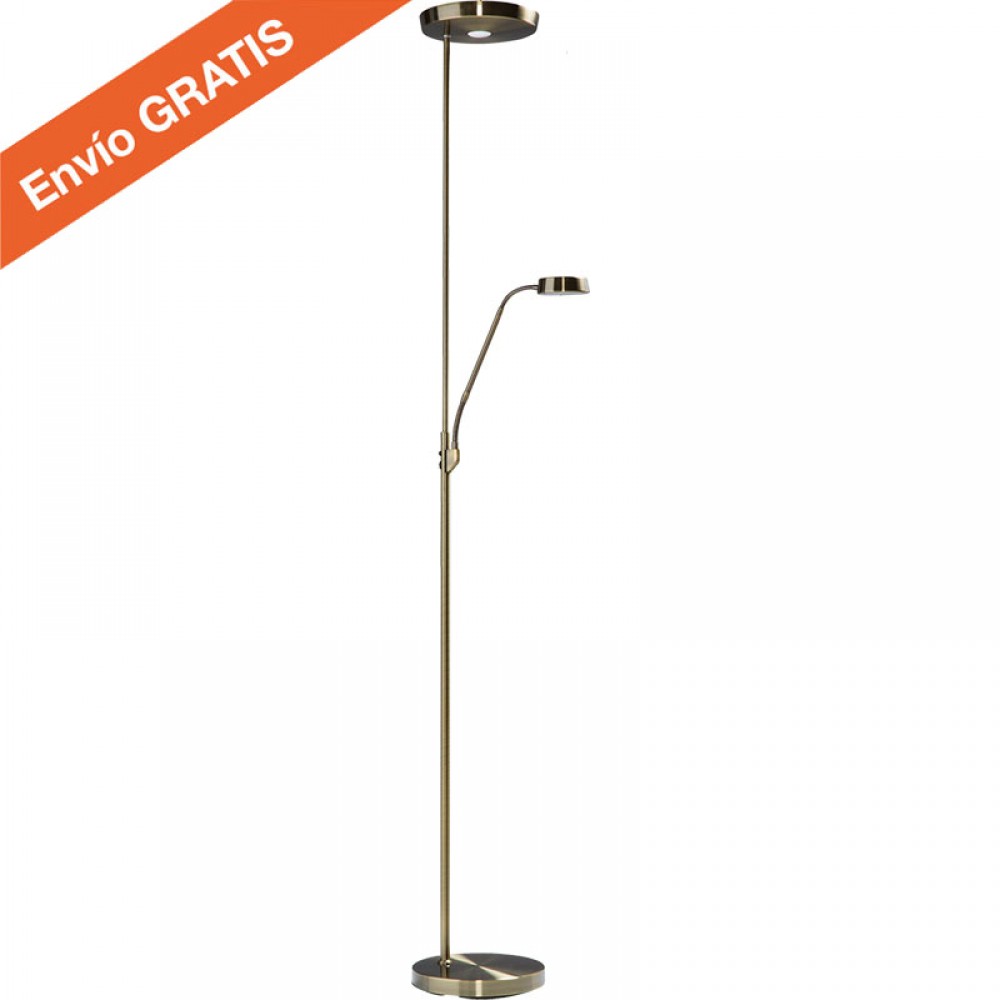 MDC iluminacion, MDC - Lampara Pie Led Chic Cuero 5-7001-43-09