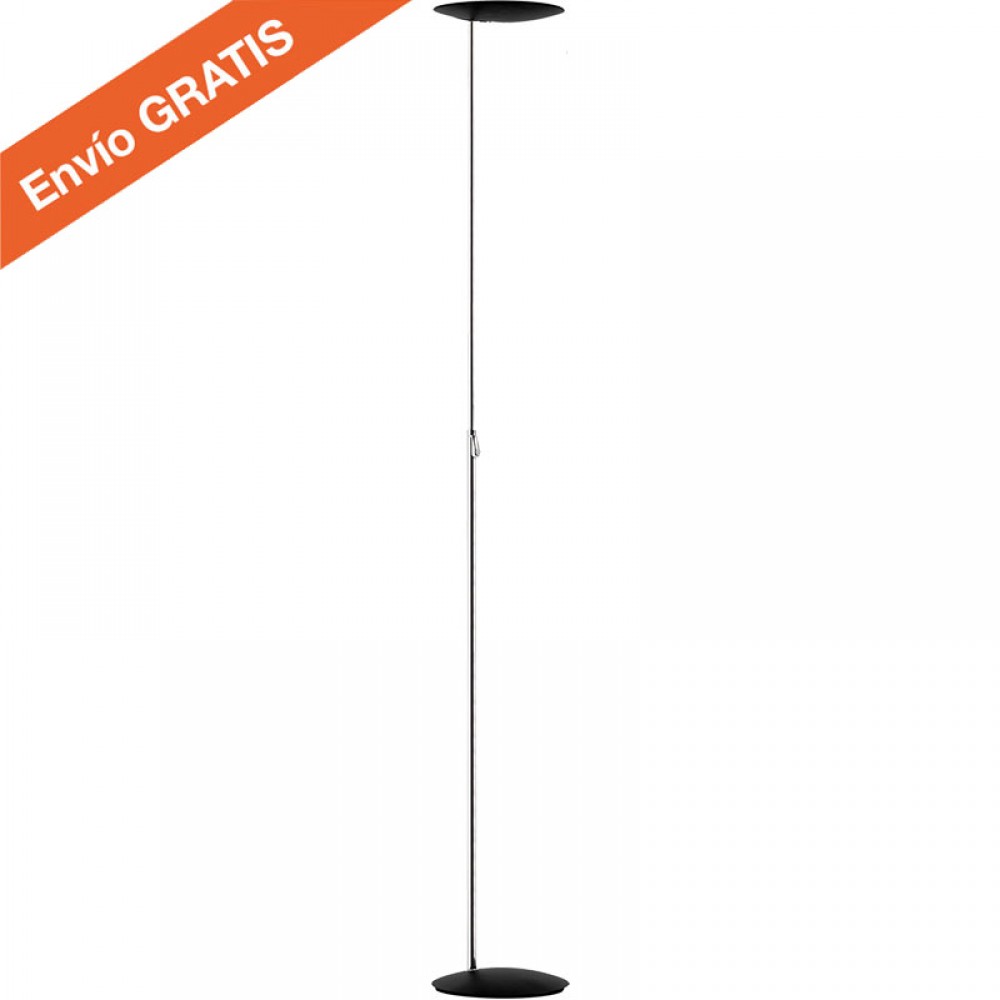 MDC iluminacion, MDC - Pie Led Moderno 30W Sione Cromo-Negro 5-7351-06-20