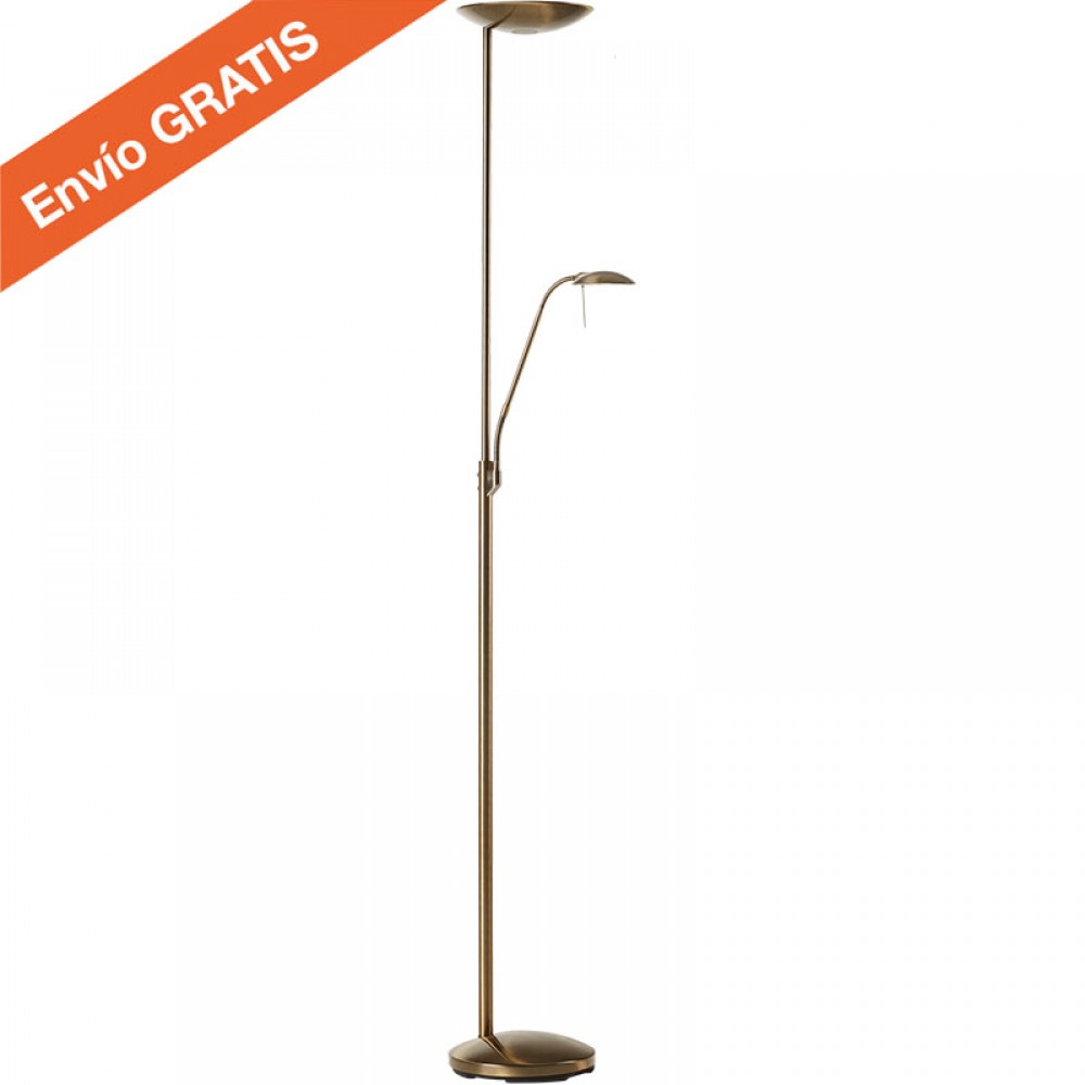 MDC iluminacion, MDC - Pie Led Con Lector Koa Plus Cuero 5-7363-44-20