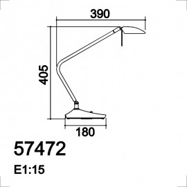MDC iluminacion, MDC - Sobremesa Dixon Led 7W Negr Mat-Laton Mat 5-7472-59-09