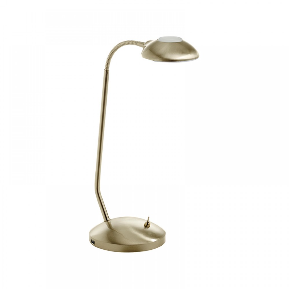 MDC iluminacion, MDC - Sobremesa Dyle Led 5W 3000K-Usb Medalla 5-7478-44-09