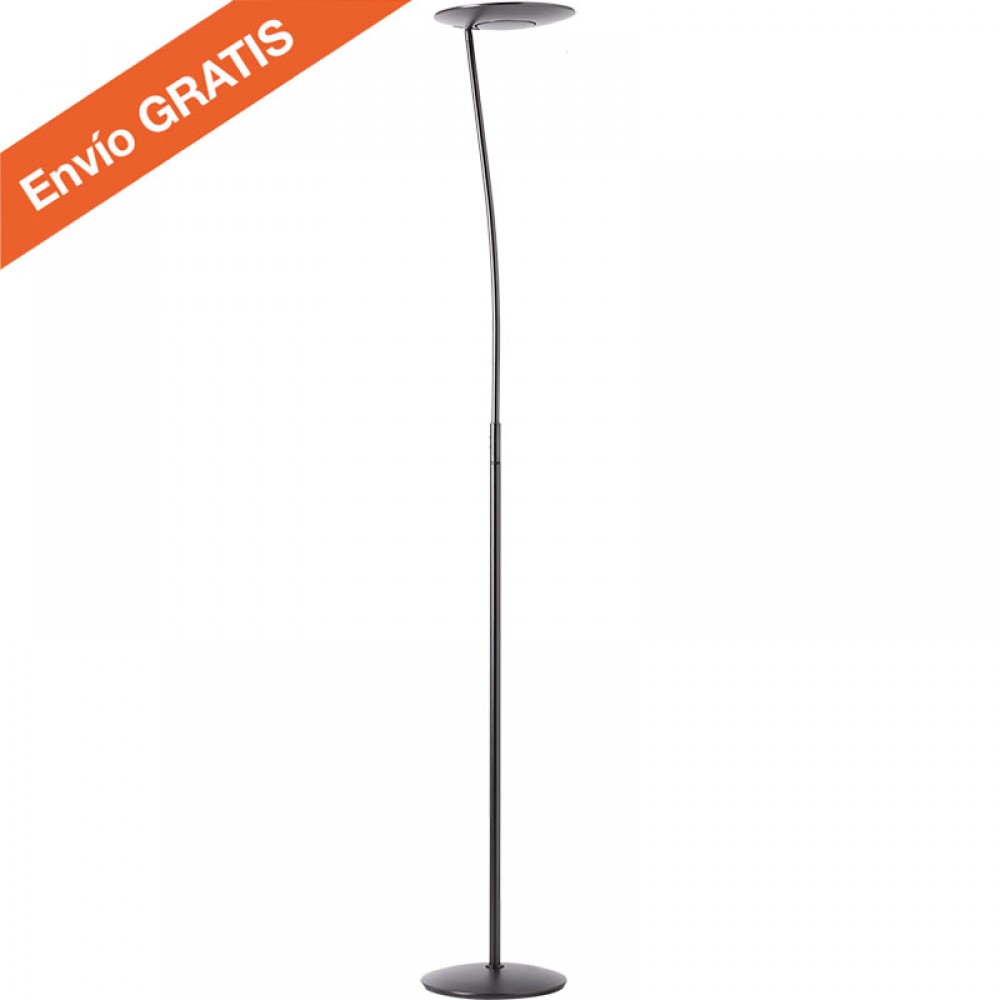 MDC iluminacion, MDC - Pie Moderno Led Zenit Niquel Negro 5-7506-93-20
