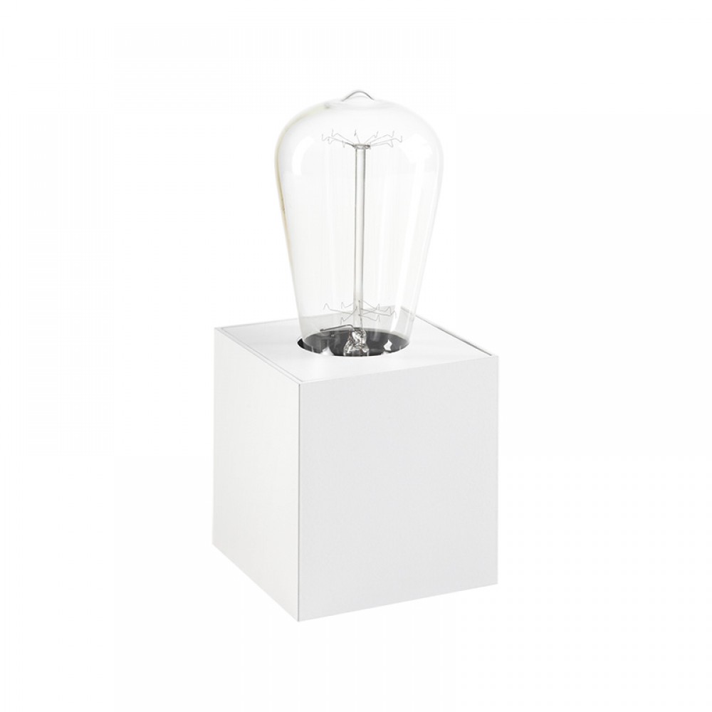 MDC iluminacion, MDC - Sobremesa Cubik E27 Blanco 5-7534-80-16