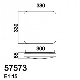MDC iluminacion, MDC - Plafon Eras Led 32W 4000K 33X33Cm Blanco 5-7573-80-72