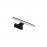 MDC - Aplique Baño Tiwall Negro Led 8W 300Mm 3000K Ip44 5-7596-91-09