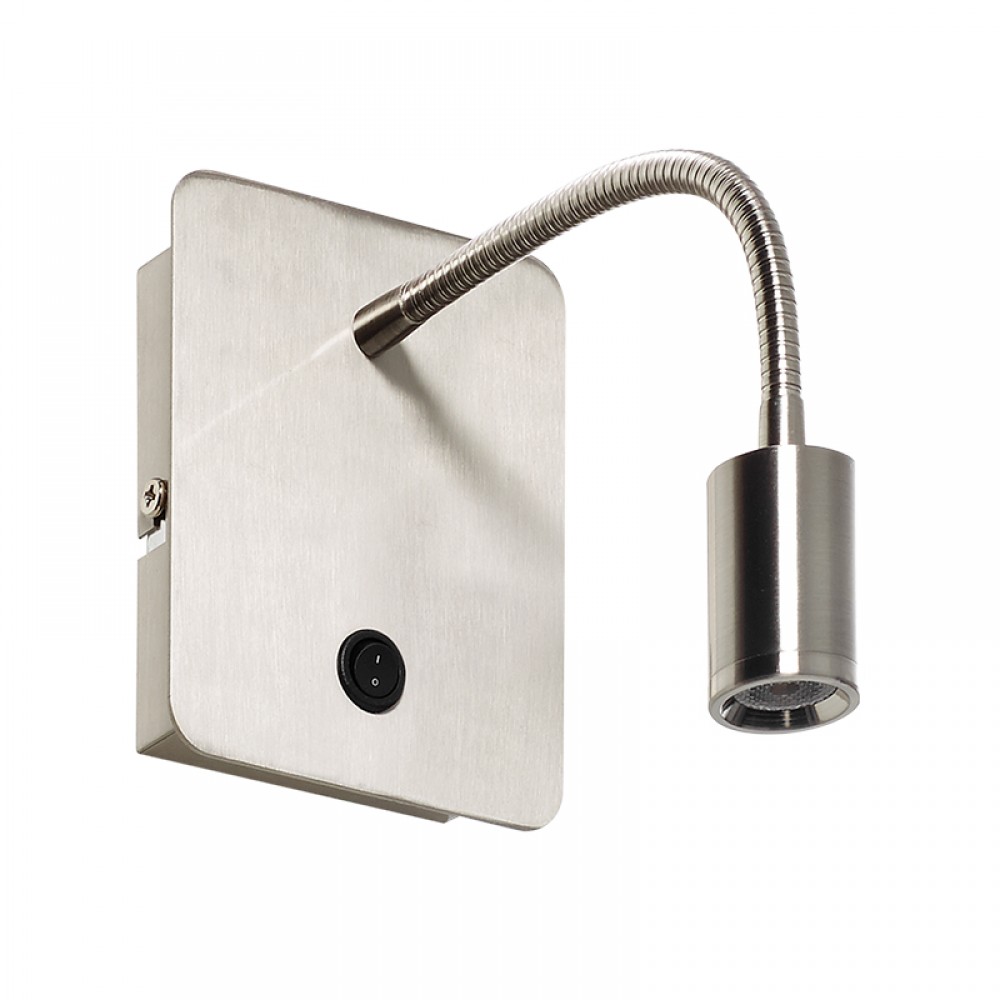 MDC iluminacion, MDC - Aplique Reader Flex 3W Cromo Mate 5-7602-35-02
