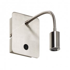 MDC iluminacion, MDC - Aplique Reader Flex 3W Cromo Mate 5-7602-35-02