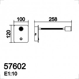 MDC iluminacion, MDC - Aplique Reader Flex 3W Blanco Mate 5-7602-81-02