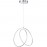 MDC - Colgante Cercles Led 34W ø400Mm 3000K Plata 5-7610-32-02
