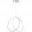 MDC - Colgante Cercles Led 52W ø550Mm 3000K Plata 5-7611-32-02