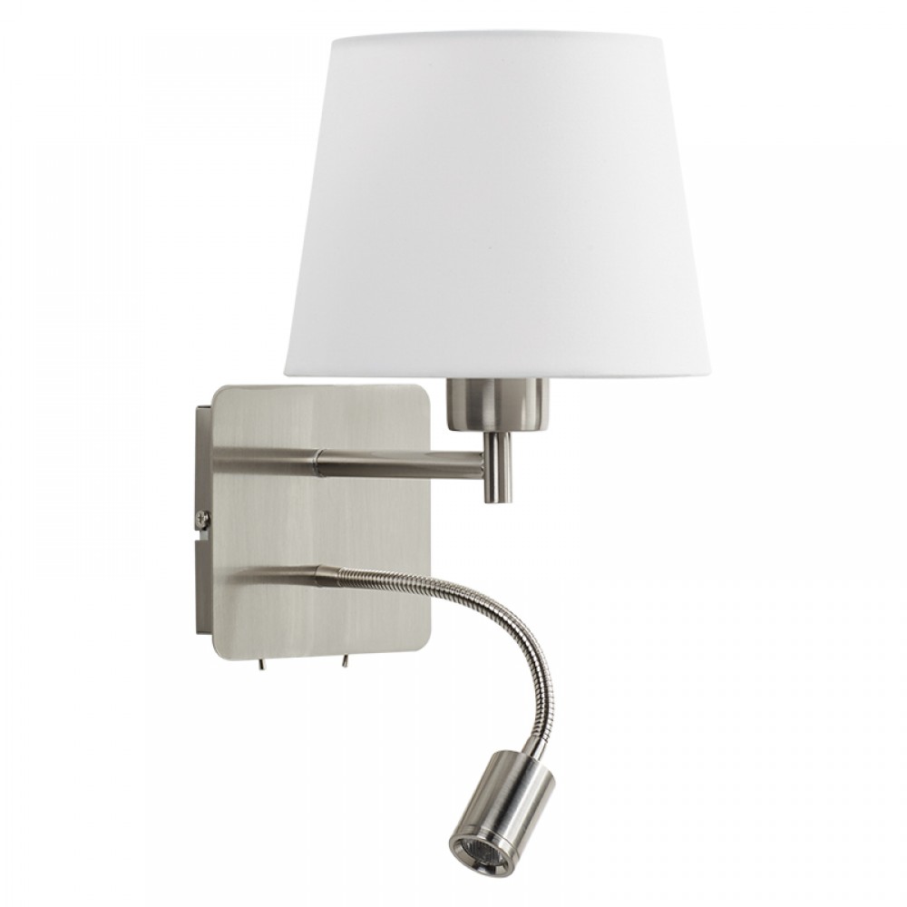 MDC iluminacion, MDC - Aplique Mailand Flexe27-Led 3W Cromo Mate 5-7634-35-31