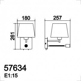 MDC iluminacion, MDC - Aplique Mailand Flexe27-Led 3W Cromo Mate 5-7634-35-31